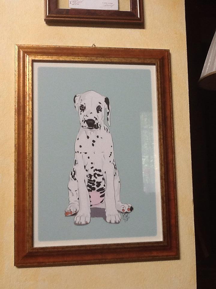 "Baby Tess" an der Wand